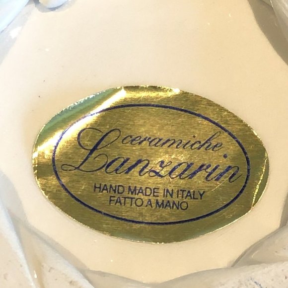 Vintage Italian Ceramic Reticulated Covered Dish  Pink/White - Picture 12 of 14